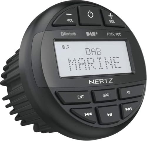 Hertz HMR 10 D – Sorgente audio marine con sintonizzatore DAB+, USB e Bluetooth, progettato per ambienti nautici e impianti audio ad alte prestazioni