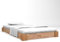 vidaXL Eichenholz Massiv Bettgestell ohne Matratze Bettrahmen Doppelbett Jugendbett Holzbett Massivholzbett Futonbett Bett Schlafzimmer 140x200 cm