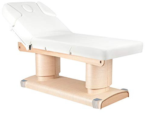 Activeshop Kosmetikliege Massageliege Massagetisch Massagestuhl Cosmetic Chair Elektrish 838 mit 4 Motor Schwarz bis 200 kg belastbar Premium-PU-Leder mit Heizung