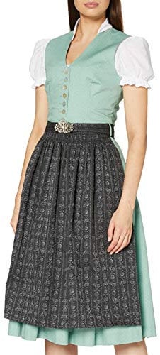 Stockerpoint Sc-300 Damen Midi Dirndlschürze, anthrazit, 46-50