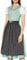 Stockerpoint Sc-300 Damen Midi Dirndlschürze, anthrazit, 46-50