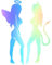 Decus Engel und Teufel Frauen sexy XL 0233 (Oil Slick Hologramm) // Sticker OEM JDM Style Aufkleber