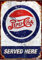 TSOSK Retro-Metall-Blechschild Pepsi Cola Replica Garage Kitchen Americana Blechschild, Cave, Bar, Club, Home Wall Art Metal Tin Sign 20,3 x 30,5 cm