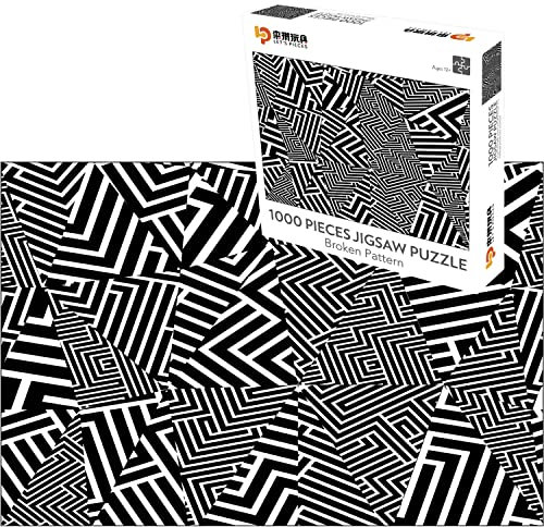 TINYOUTH 1000 Teile Labyrinth Puzzle für Erwachsene, 70cmx50cm Unregelmäßige Illusion Puzzle - Familienpuzzle Verringerter Druck Schwieriges Puzzle Rahmen Puzzle für Erwachsene Kinder 14+