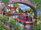 The House of Puzzles - Over & Under Jigsaw - Big 500 Piece Jigsaws For Adults, Extra Large Pieces Artist Illustrated, Scenic Landscape, Deluxe Puzzle Gifts