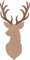 Bergliebe Hirsch Deko | Wanddekoration | Dekohirsch | Holzdekoration | Holz | Wandbild | Wanddeko aus Holz | 45,5 x 25,5 cm Pohmer Design