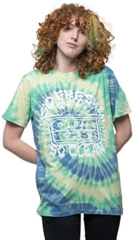 Outkast T Shirt So Fresh Logo Official Unisex Tie Dye Green S