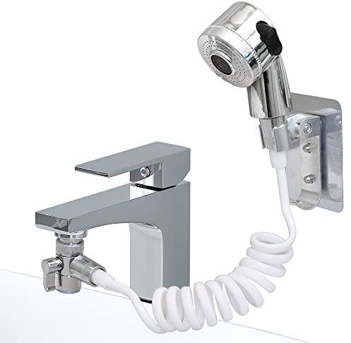 EURO MARKETING MANUFACTURING Duschkopf extra Handbrause Multifunktions-Zubehör für Badezimmer Küche oder Garage, Silber, Einheitsgröße