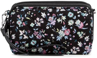 Vera Bradley Damen Iconic RFID All in One Crossbody, Signature Cotton Umhängetasche, Botanical Ditsy