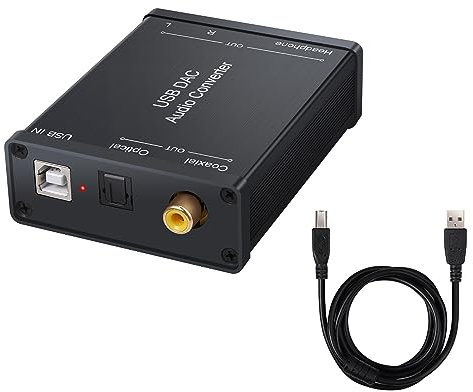 Convertitore audio da USB a digitale, adattatore audio stereo L/R e jack da 3,5 mm