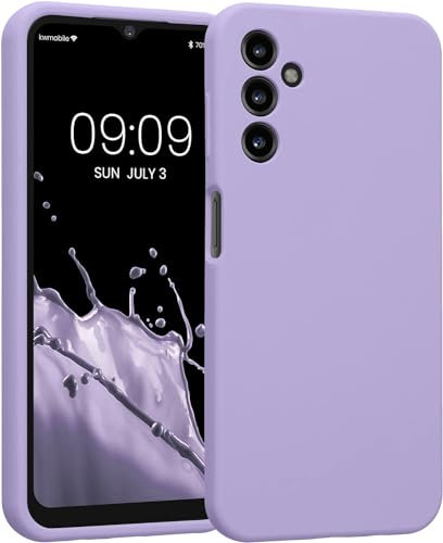 Captor Cover Custodia Colorata in Silicone Liquido per Samsung Galaxy A54 5G, Alta Qualità con Bordo Rialzato per Schermo e Protezione Fotocamera Morbida Con Microfibra Interna (Viola Lilla)