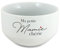 DECOHO - Bol personalisé petit déjeuner ou soupe modèle Ma Petite Mamie Chérie - Idée cadeau personnalisé grand-mère - Blanc