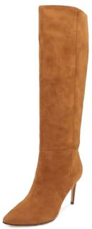 QUEEN HELENA Stivali Alti a Punta con Tacco a Spillo Eleganti Donna K2016 (Marrone, 40)