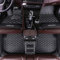Anpassen Fußmatten für Seat Ateca Arona Ibiza Leon Alhambra PU-Leder Auto Fussmatten Set Allwetter wasserdichte rutschfeste Teppich?Schwarz Beige?