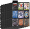 AOBOPLE Sammelkarten Hüllen, 900 Pockets, Transparent Sammelhüllen, Photocard Sleeves, Sammelkartenzubehör für Sammeln aller Arten von Karten (50 Seiten), Doppelseitiges, Polypropylen (PP), Schwarz