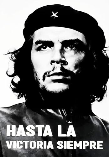 KUSTOM ART Wandbild Serie Große Figuren aus der Geschichte Che Guevara Hasta la Victoria Siempre Druck auf Holz 30 x 21 cm.