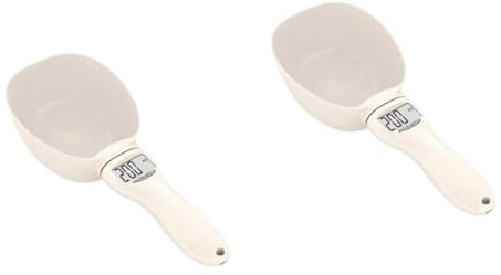 TOPBATHY 2 Piezas Cocina Balanza Electronica Balanza Cuchara Digital Minitaza Medidora Medición Cocina Cuchara Ponderada Electronica Ponderado Peso Mascota Escala Alimentos