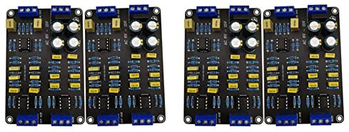 Epodmalx 4 Stück 2 Wege Aktive Frequenzweiche Filter Verdreifachen Bass Audio Lautsprecher Frequenz Teiler mit NE5532 Pre-Chip für Geändert Audio