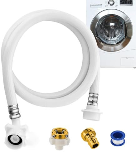Washing Machine Inlet Hose, Portable Water Inlet Pipe | Strong Compatibility Connection and Supply Lines, Connection and Supply Lines, Long PVC Water Supply Lines for Most Washers