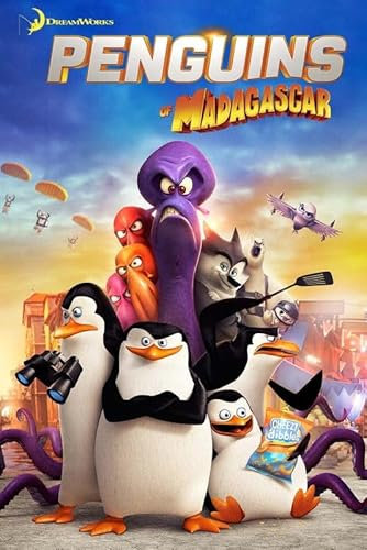 Poster auf Leinwand, Motiv: Pinguins of Madagaskar 2014, 8 A3, Wandkunst, Heimdekoration, Filmposter, Leinwand, Film, Kino, Retro, Vintage, Kult, klassisch, Nostargische Saga, moderner Nachdruck, wir