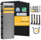 Balkonkraftwerk mit Speicher 9,6 kWh, Solix Solarbank 2 E1600 Pro mit 5xBP1600 mit JaSolar 1760W(+528W) Full Black Bifaziale Solarmodule Smarten Zähler und 4 Sets Halterung für Flachdach