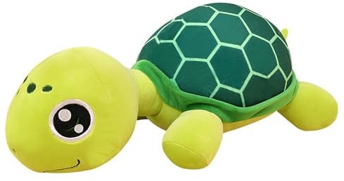 Niedliches Spielzeug Schildkröte, Schildkröte niedliches Spielzeug, Cartoon Plüschpuppe Plüschkissen Plüschtier niedliche Flauschige Plüschschildkröte Kindergeschenk (45 cm,Grün)