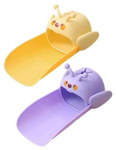 2 pezzi Extender rubinetto per bambini,BEPSYOM rubinetto extender, Prolunga per manico in silicone sicuro e divertente per il lavaggio delle mani dei bambini