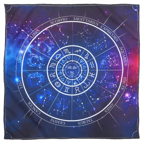 Ciieeo Tarot Tischdecke Altar Tuch Mit Einzigartigem Design Für Wahrsagung Vielseitig Einsetzbar Leicht Und Tragbar Dekorative Tischdecke Für Tarot Und Astrologie