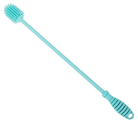 FRCOLOR 2piezas Cepillo De Limpieza De Biberones De Silicona Mango para Botellas Frascos y Jarras De Comida Herramienta Doméstica Eficaz y Reutilizable