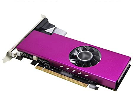 8KLANMMQ Fit for Yeston RX560-4G D5 LP XL2 Graphics Card 14Nm 1200/6000Mhz 4G/128Bit/GDDR5 VGA + HDMI-Compatible + DVI-D Video Graphics CardFan Graphics Card
