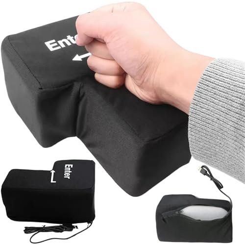 Hperu Botón de Alivio de estrés Suave y cómodo de USB Gigante para la computadora de Escritorio, Suministros Divertidos de Oficina