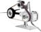 762 * 25mm 220V Band-Tellerschleifer, Schleifmaschine, 2-in-1 Zubehör Bandschleifmaschine, mit Schleifband, Rohrbandschleifer, zum Schleifen Polieren u. Satinieren