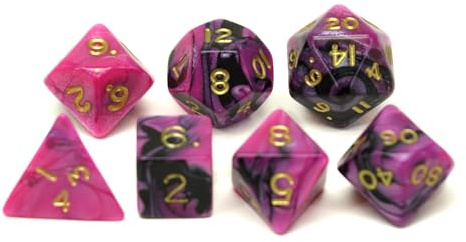 Hot Games Würfelset Jumbo Lila Schwarz Rollenspiel Dungeons