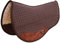 Challenger Pferde Western Equine Sattel Pad 71,1 x 81,3 cm Double Back Barrel Fleece gefüttert braun 39109