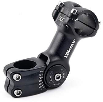 31.8 Fahrrad Vorbau 0~60° Verstellbar Vorbau Lenkererhöhung Fahrradvorbauten für MTB Mountainbikes Rennräder (für 31.8mm Lenker) (31.8 x 110mm)