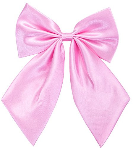 Damen Fliege Schleife Binder Schlips - 28~49 cm Länge Verstellbare Bowknot Krawatten (Rosa)