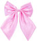 Damen Fliege Schleife Binder Schlips - 28~49 cm Länge Verstellbare Bowknot Krawatten (Rosa)