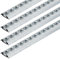 kuriershop 4 x Airlineschiene, Halbrundprofil Premium Light, Länge 1 m