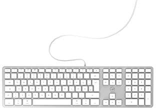 Mobility Lab ML311142 Wired Keyboard QWERTZ German Layout ideal for Mac - White/Silver