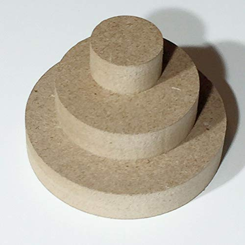 MDF Runde Holzscheibe Holz Rund Scheibe Tischplatte Rundholz Scheiben Kreis Basteln (Stärke/Dicke 16mm, Ø 600mm)