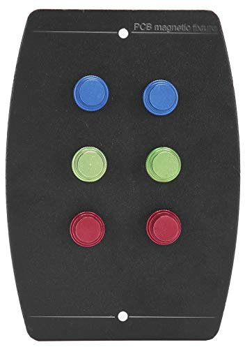 iFCOW Morsetto per Scheda Madre Universale con Supporto per Scheda PCB con Piattaforma di Saldatura per Circuiti Stampati a 6 Pin Magnetici