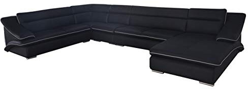 jvmoebel Eck Sofa Leder Couch Eck Garnitur Ecke Landschaft U Form Polster Wohn