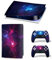 SKINOWN Skin Sticker autocollant pour console et manettes PS5 Digital Edition Violet Sapce