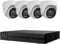 Hilook CCTV Camera System, 5MP IP Cameras with Colour Night Vision (from 2 to 4 Cameras), 4 Channel 8MP NVR, Pre-installed HDD (From 500GB to 10 TB) (4, 8 TB)