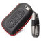 ALIANQ Leder Auto Remote Key Protector Case Cover Shell Schlüsselanhänger für Nissan Qashqai Dualis J10 2017 Micra K12 Juke X-Trail T31 Navara Note Tiida Pathfinder Juke Duke