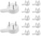 50 Pcs Non-Trace Picture Hanging Hook Plastic Invisible Traceless Hardwall Picture Hook Traceless Hanging Photo Hook for Photo Painting