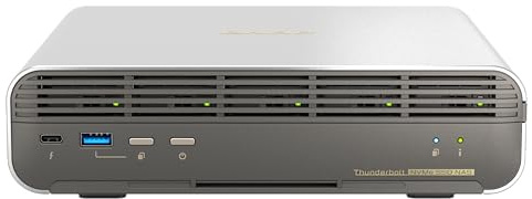 QNAP TBS-h574TX-i5UC-05S02, Thunderbolt 4 All-Flash NASbook, Intel Core i5 CPU, pre-installed enterprise-grade E1.S NVMe SSDs (19.2 TB in total)