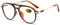 Lanomi Mode Pilot Lesebrille Blaulichtfilter Damen Herren Kunststoff Vollrahmen Lesehilfe UV400 Schutz Brille mit Sehstärke Leopardenmuster Piloten Lesebrillen 1.0