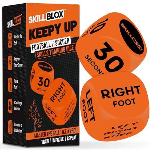 Skill BLOX Balljonglier-Würfel (2 Stück) | Fussball Geschenk für Jungen & Mädchen 8–12 Jahre | Trainingsspiel & Fußball-Spielzeug | Fussballtraining für Kinder & Jugendliche