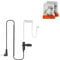 Hoornie® Ohrhörer (2er-Pack) Schallschlauch mit 3,5mm Klinke - transparent inkl. Halteclip und 10 (x2) Ohrstöpsel - Kopfhörer Headset für Funkgeräte